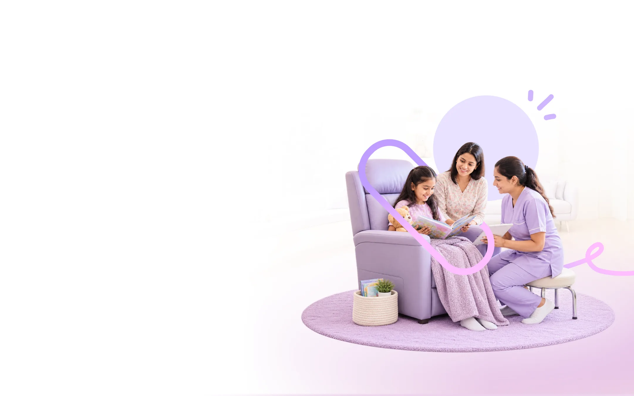A paediatric neurologist discussing seizure care with a family